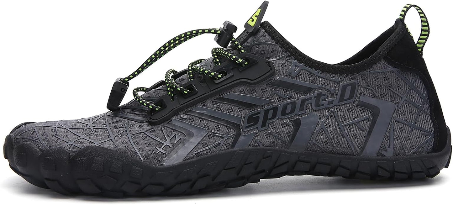 UBFEN Water Shoes Aqua Swim Shoes Mens Womens Beach Sports Quick Dry Barefoot for Boating Fishing Diving Surfing
