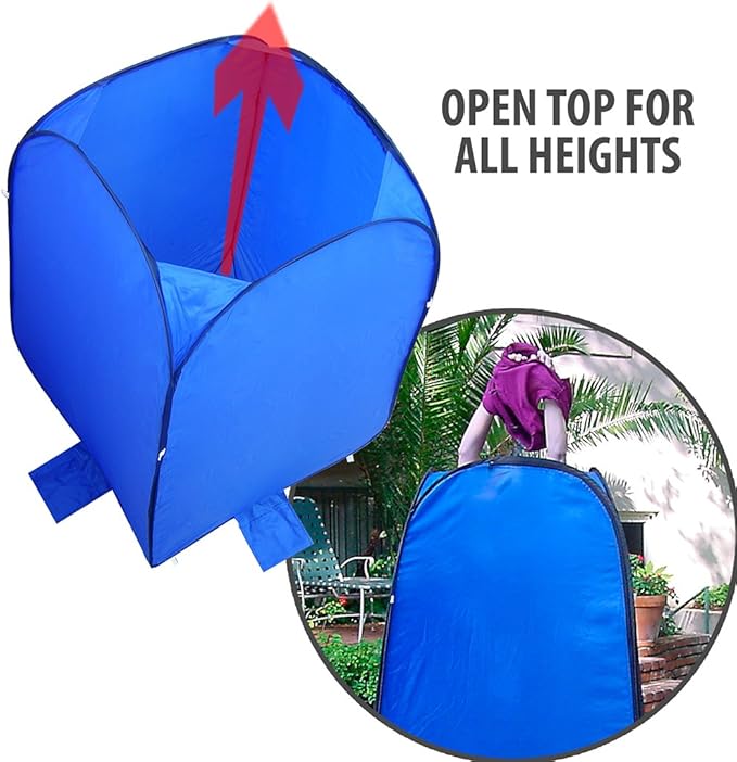 Pop-Up Room in a Bag Instant Portable Changing Room with Dura-light Steel Frame and Weather-Resistant Material for Camping, RV, Shower, Outhouse, Bathroom, Toilet and More Includes Fl