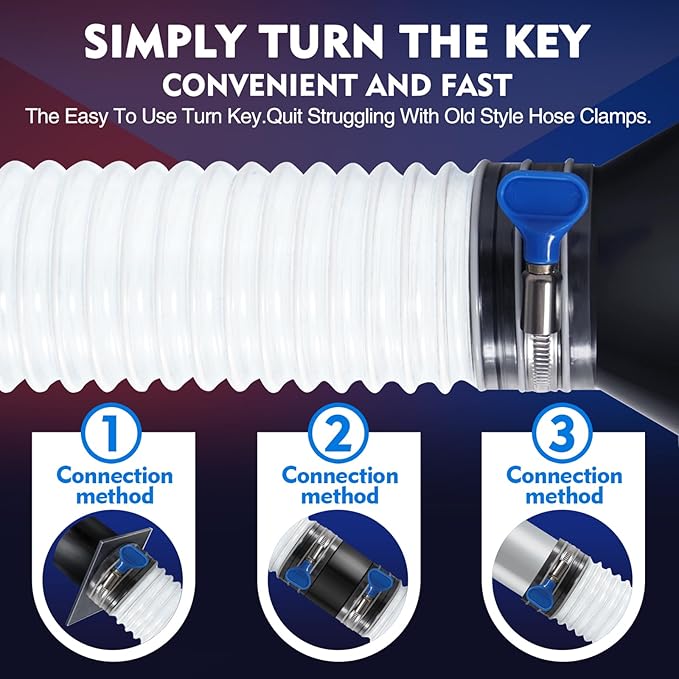 5" x 10' PVC Dust Collection Hose, Puncture-Resistant, Heavy-Duty Flexible Clear Fume Hose with Carbon Steel Wire Coil for Dust Collection Systems, Woodworking, Workshops