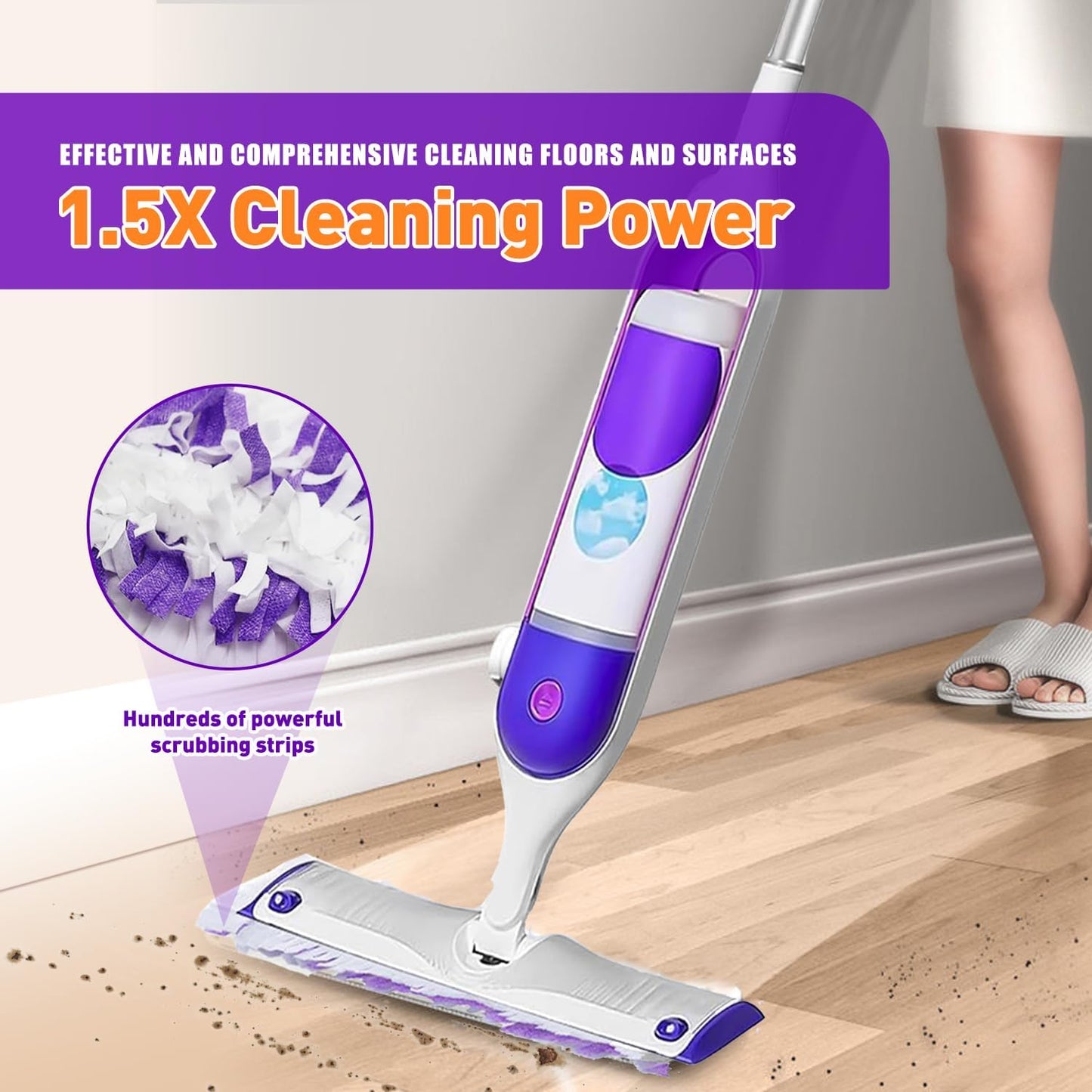 30 Count Power Mop Pads Refills for Swiffer PowerMop Multi-Surface Mopping Pad Disposable Replacement Compatible with PowerMop, Safe on All Finished Floors.