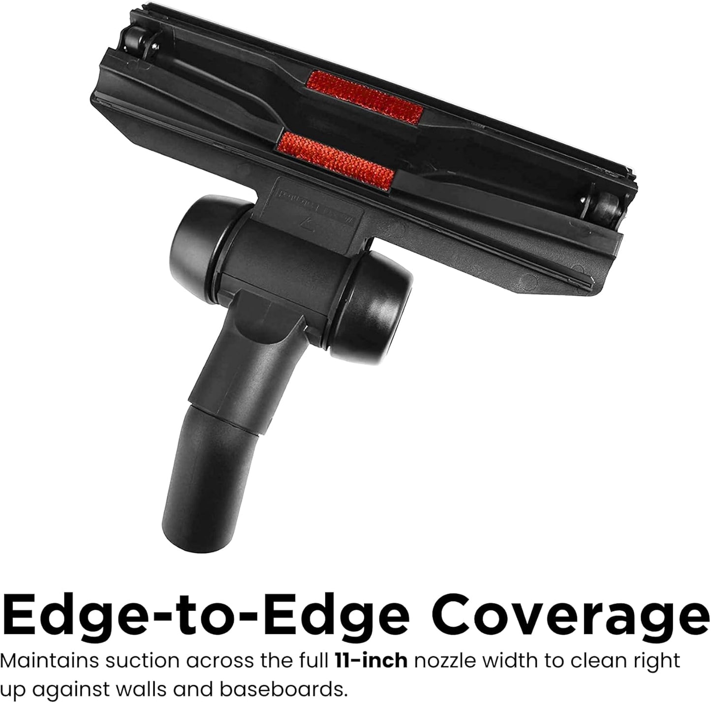 Wessel-Werk RD285 Designation™ Universal Vacuum Floor Brush Attachment — Ultra-Thin Dual-Surface Nozzle with Edge-to-Edge Cleaning & 1.25-1.5 in. Adapter (Designation™ Universal Nozzle)