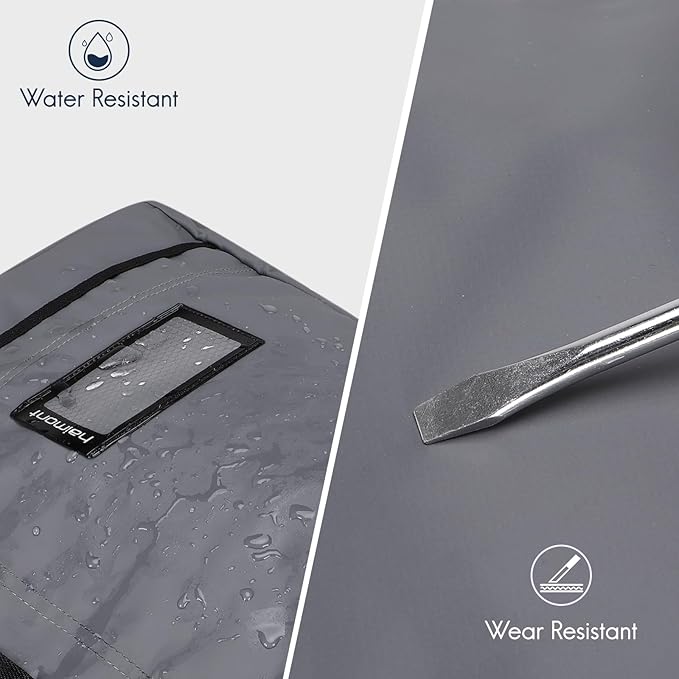 Haimont Gym Duffel Backpack Bag for Men Large Sports Duffle Bags with Backpack Straps for Hiking Travel Weekender Workout, Water Resistant, Gray, 60L