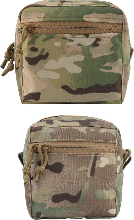 Tactical Molle Pouch Compact EDC Utility Gadget Pouch Waist Bags Sundries Storage Admin Organize Gear Gadget for Military Backpack Vest