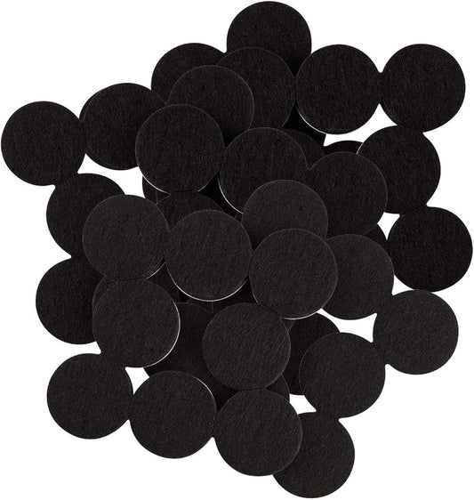 SOFTTOUCH 4799095N Heavy Duty 1 Inch Felt Furniture Pads to Protect Hardwood Floors from Scratches, Black, 48 Count