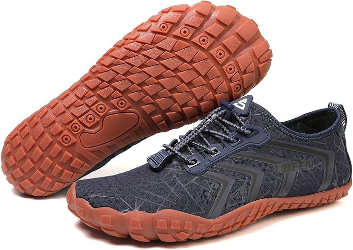 UBFEN Water Shoes Aqua Swim Shoes Mens Womens Beach Sports Quick Dry Barefoot for Boating Fishing Diving Surfing