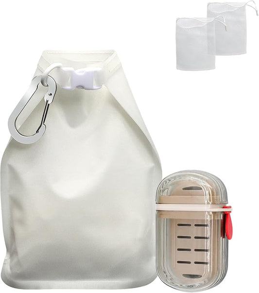 4 Pcs Travel Soap Bag, Waterproof Leakproof Quick Dry Bar Soap Travel Container, Soap Saver Pouch for Camping, Hiking, Hotel Essentials, Portable Soap Holder Travel Case, Soap Travel Bag