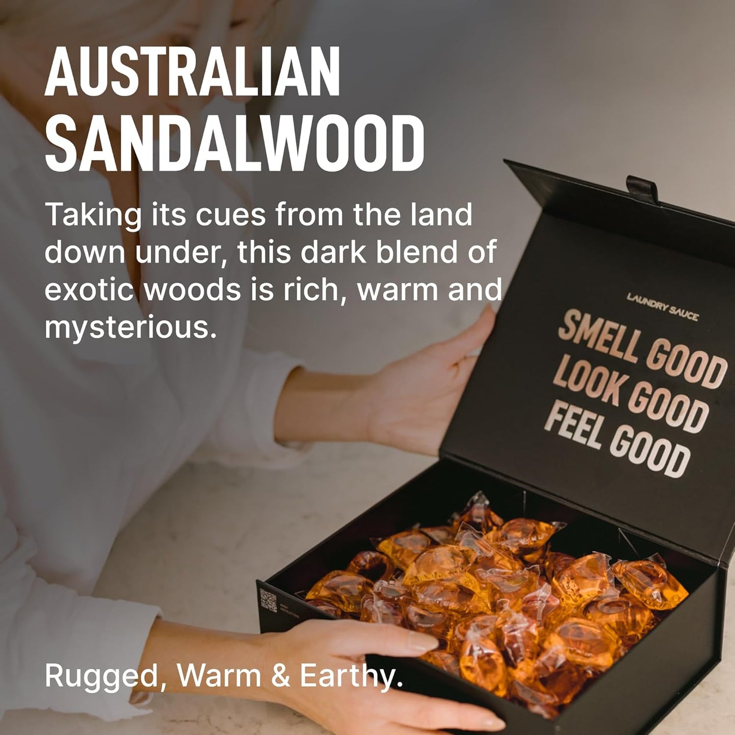 Laundry Sauce - Signature Bundle Australian Sandalwood, Scented Laundry Detergent Pods & Scent Booster, Fabric Softener, Dryer Sheets, Fabric Protection, Essential Oils, Long Lasting Luxury Fragrance