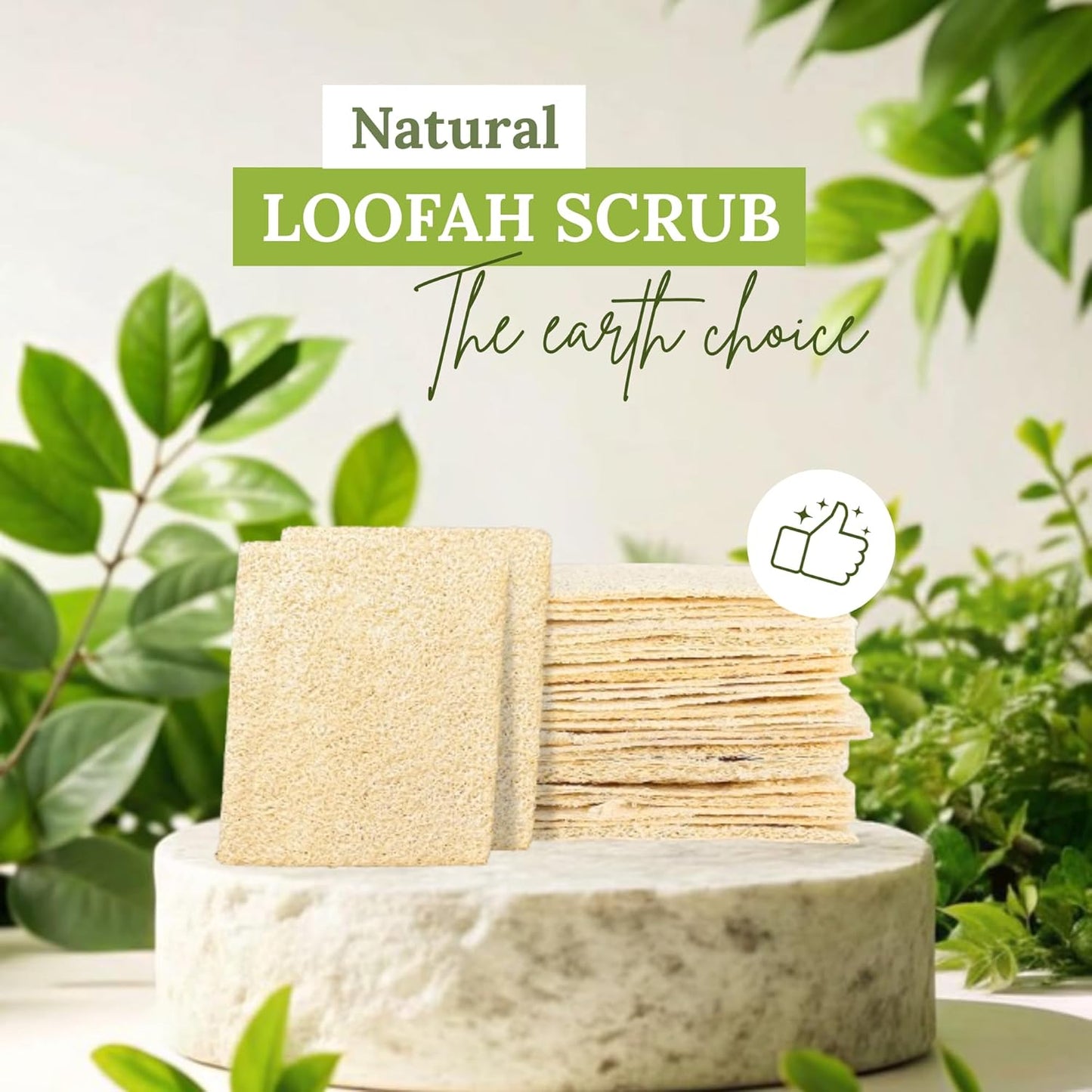 Natural Loofah Dish Sponge (Pack 30) Multipurpose Dish Sponges - 100% Biodegradable Compostable Dishwashing Scouring Pad Zero Waste (2.75" x 2.75" Each)