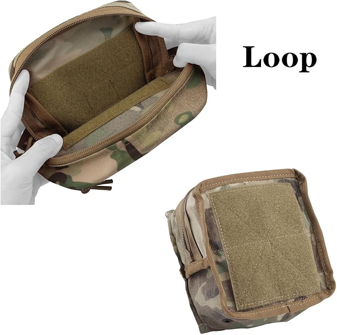 Tactical Molle Pouch Compact EDC Utility Gadget Pouch Waist Bags Sundries Storage Admin Organize Gear Gadget for Military Backpack Vest