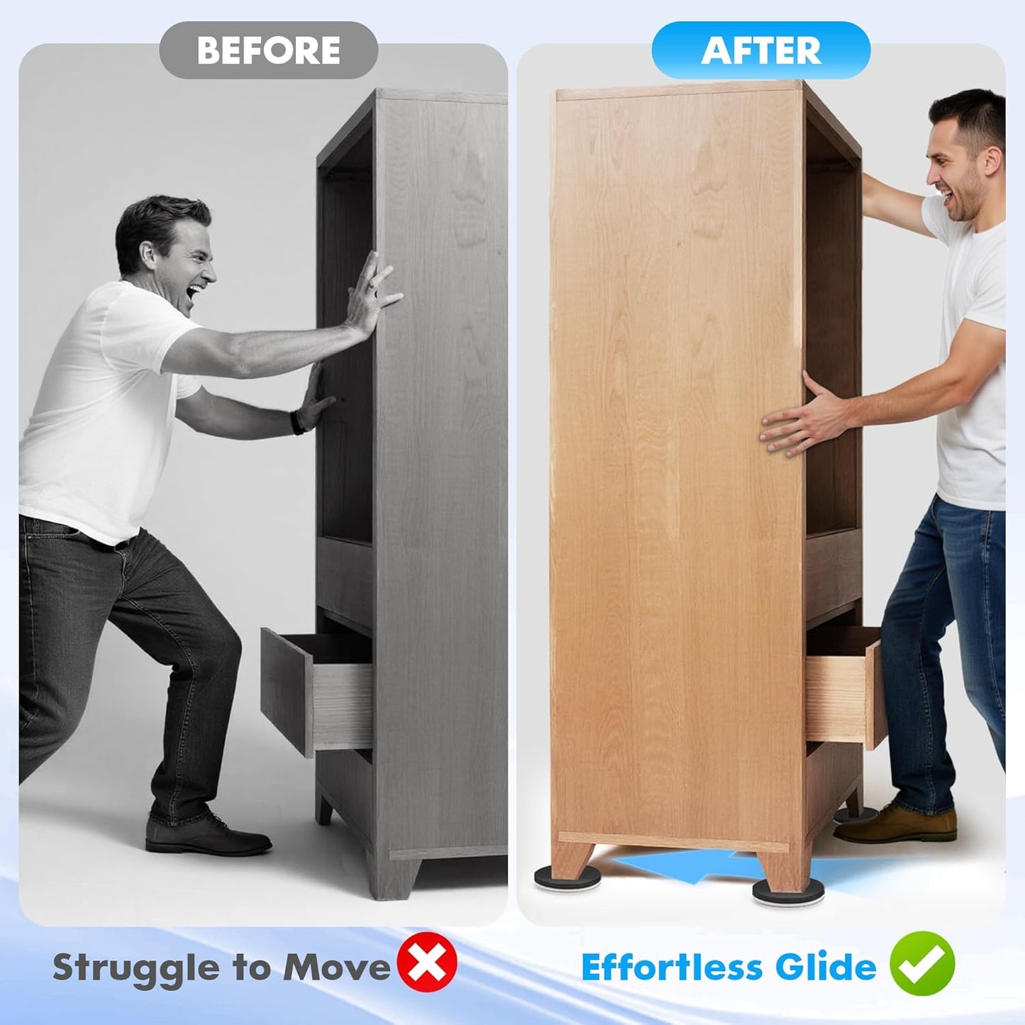 Furniture Lifter Tool, Appliance Lifter, Save 80% Effort, Lift Up to 400 Pounds Heavy Items, Furniture Lifter Jack for Heavy Furniture Appliance, Safely and Easily Lifting Furniture and Appliances