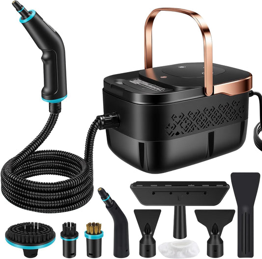 Steam Cleaner for Home, 2500W Portable Handheld Steamer for Cleaning, Large Capacity Tank Pressurized Steam Cleaning Machine for Car, Bathroom, Kitchen, Furniture, Grout, Floor, Tile