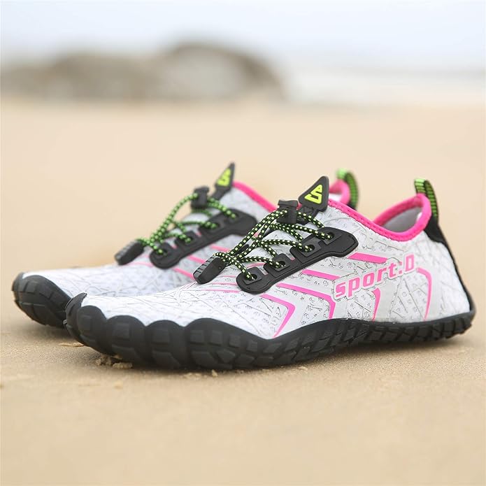 UBFEN Water Shoes Aqua Swim Shoes Mens Womens Beach Sports Quick Dry Barefoot for Boating Fishing Diving Surfing