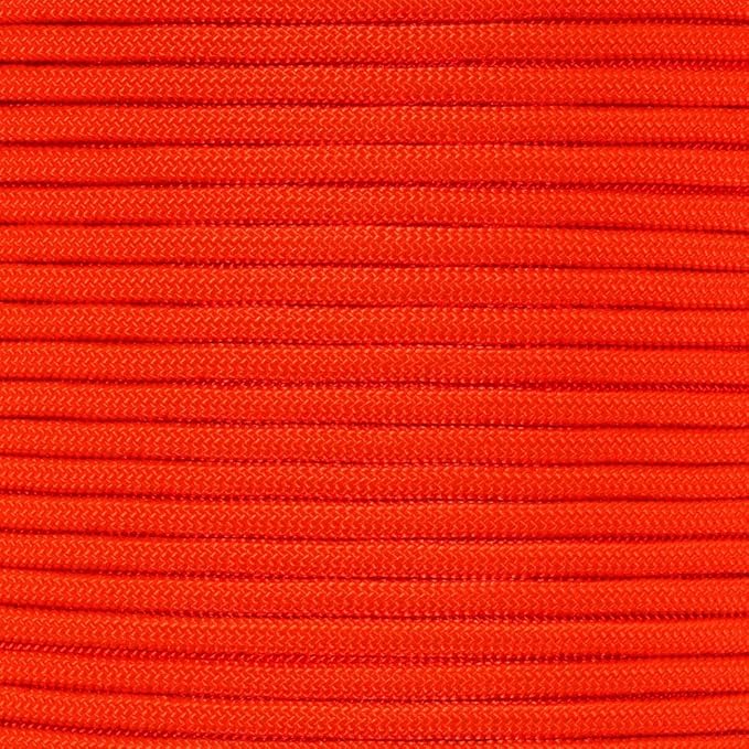 Paracord Planet 550lb Paracord with Line Winder Organizer 100 ft (Orange)