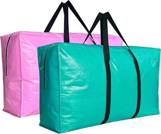 Extra Large Storage Bags, Jumbo Moving Totes Storage Bags, Waterproof Foldable Big XL Duffle Bag for Travel,Christmas Tree Bag Bounce House Tent Storage, 38x23x11inch