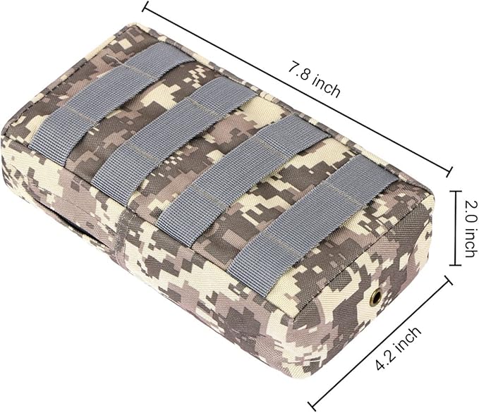 Gogoku 3 Pack Molle Pouch Combo Water Bottle Pouch Holder Tactical Molle Pouches Compact Utility Waist Bag Pack