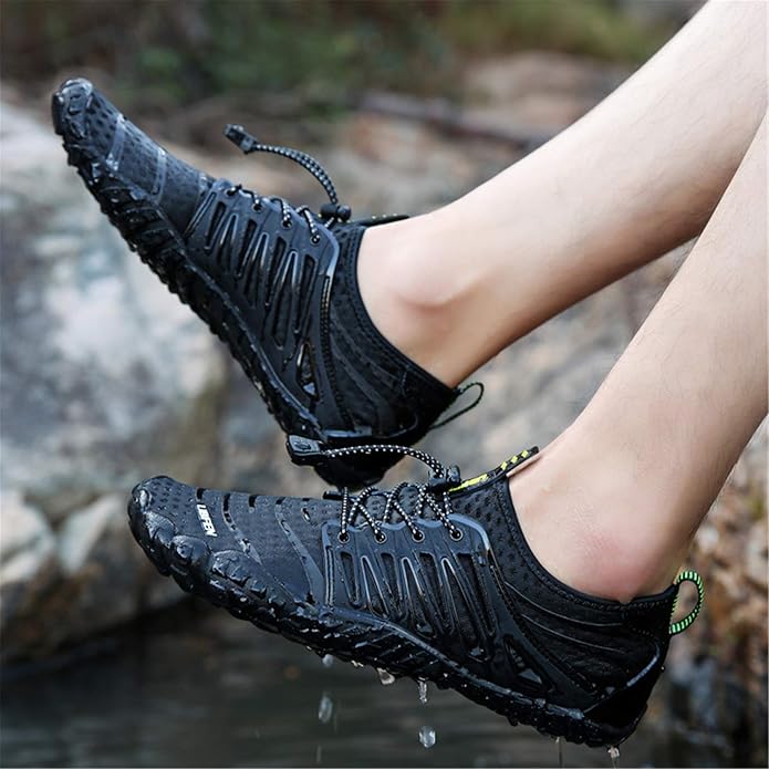 UBFEN Water Shoes Aqua Swim Shoes Mens Womens Beach Sports Quick Dry Barefoot for Boating Fishing Diving Surfing