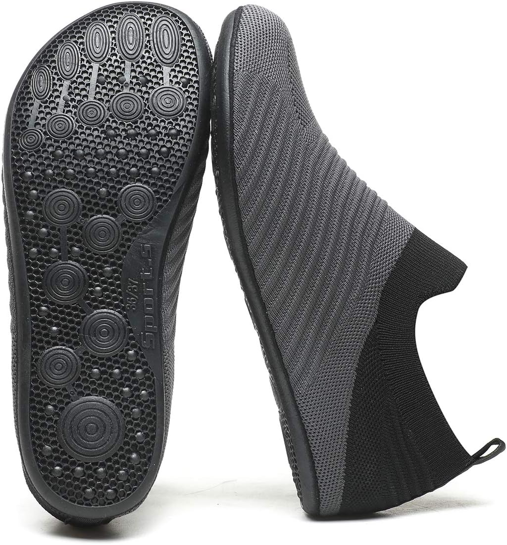 Adult Indoor House Slippers Socks Lightweight Non Slip Grip House Home Shoes for Women Men