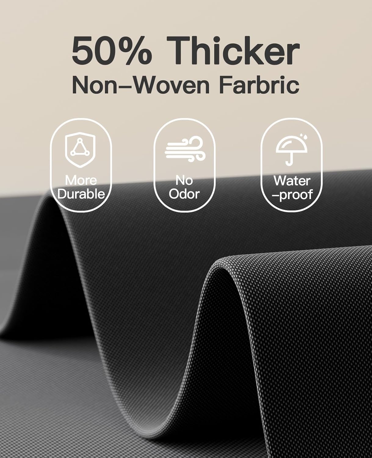 Pipishell Hanging Closet Organizer 6-Shelf, Hanging Shelves for Closet with 3 Removable Drawers & Side Pockets, Hanging Shelf Organizer for Bedroom or Garment Rack, 12'' x 12'' x 43.3'', Black