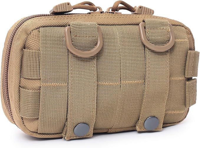Tactical Molle Horizontal Admin Pouch Compact 1000D Utility EDC Tool Bag with Shoulder Strap