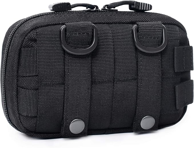 Tactical Molle Horizontal Admin Pouch Compact 1000D Utility EDC Tool Bag with Shoulder Strap