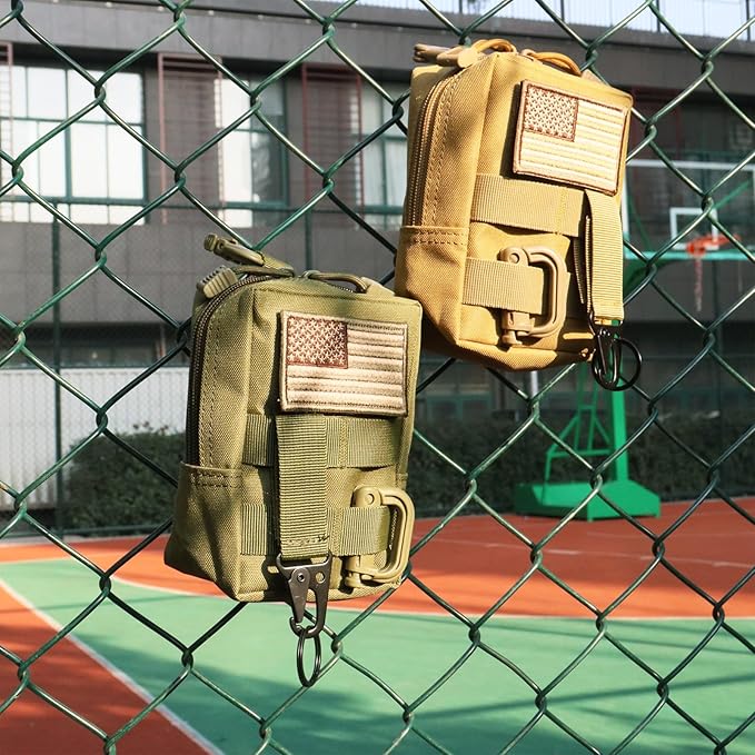 Tactical Molle Pouch Compact EDC Bag Utility Tool Pouch Durable 600D Nylon Small Travel Bag Molle Accessories Organizer for Outdoor Activity