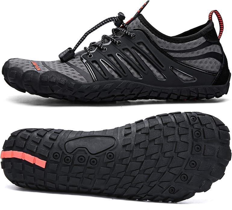 UBFEN Water Shoes Aqua Swim Shoes Mens Womens Beach Sports Quick Dry Barefoot for Boating Fishing Diving Surfing