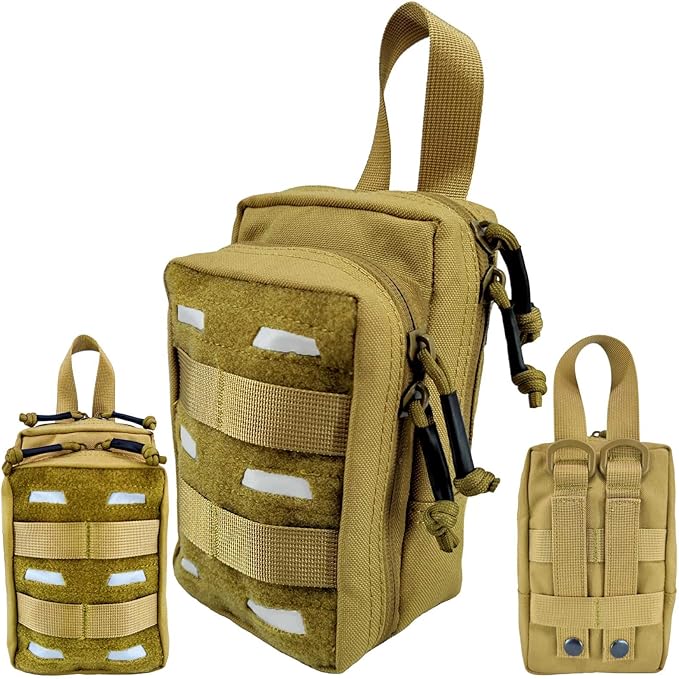 Tactical EDC Pouch, Molle Utility Pouch Gadget Organizer Holder Bag Phone Holster Waist Pack Admin Pouch Tool Pocket for Outdoor Activities, Attached to Backpack/Vest/Belt