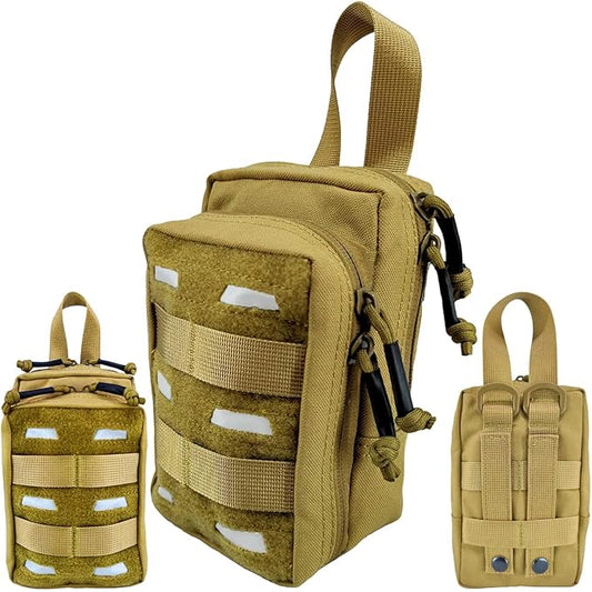 Tactical EDC Pouch, Molle Utility Pouch Gadget Organizer Holder Bag Phone Holster Waist Pack Admin Pouch Tool Pocket for Outdoor Activities, Attached to Backpack/Vest/Belt