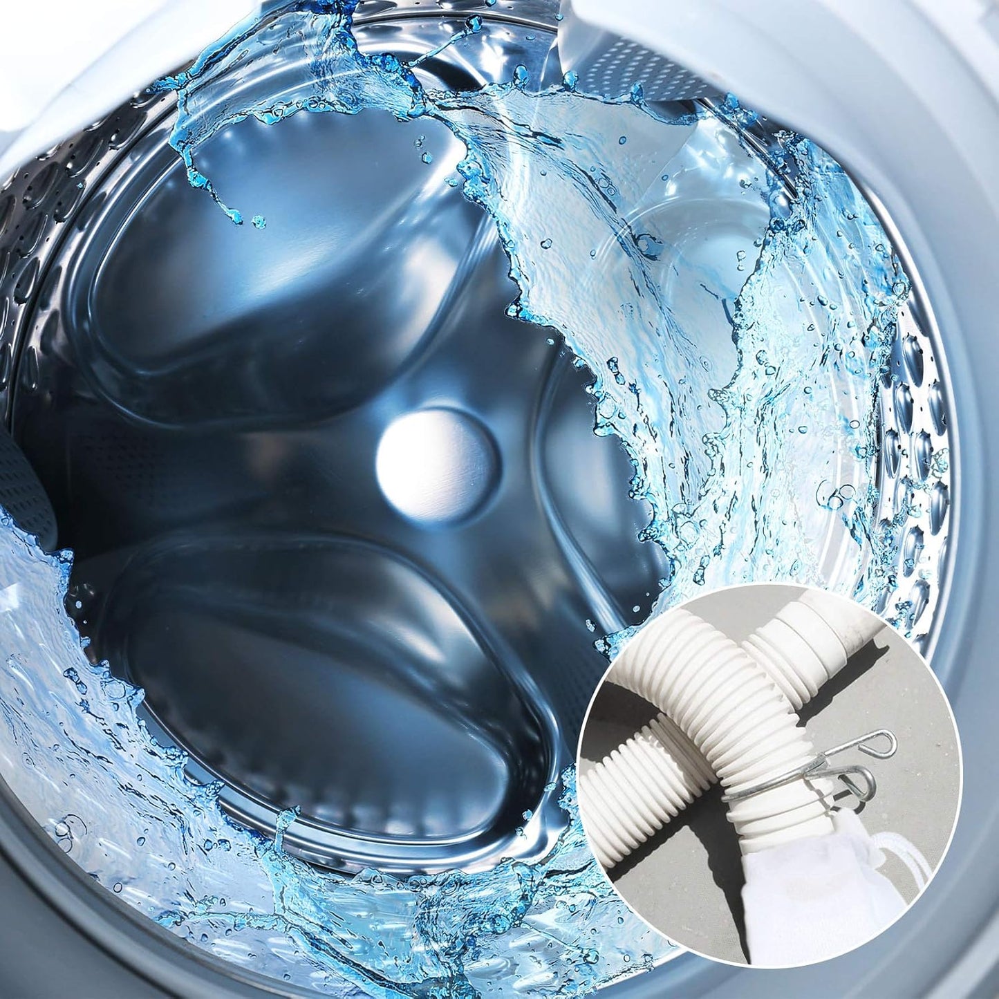 Lint Traps Catcher for Washing Machine Nylon Mesh Lint Traps for Home Laundry Washing Machine Drain Systems Discharge Hoses Filter, 9.4 x 3.1 Inch (12 Pieces)