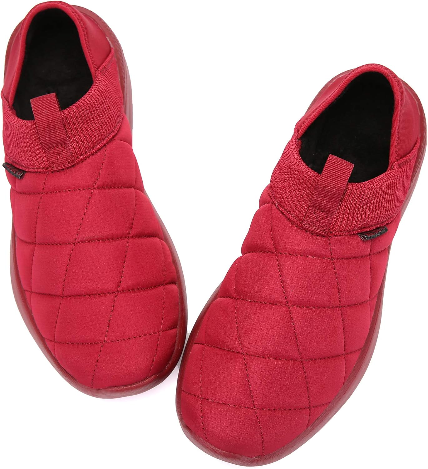 KUBUA Slippers for Men and Womens Indoor House Shoes Plush Slip on Outdoor Garden Loafers