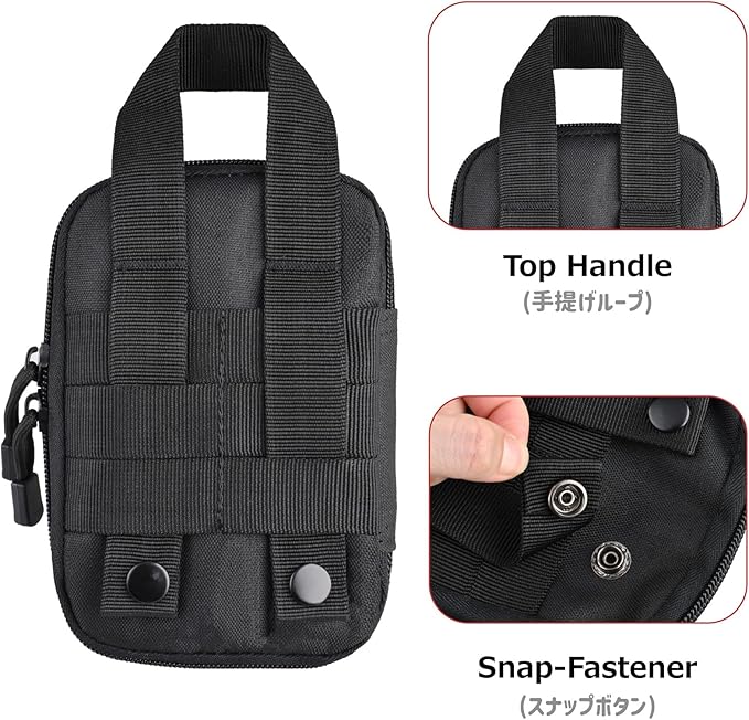 Azarxis Molle Pouches, Tactical Compact EDC Small Utility Pouch Waist Bags Sundries Storage Admin Organize Gear Gadget for Military Backpack