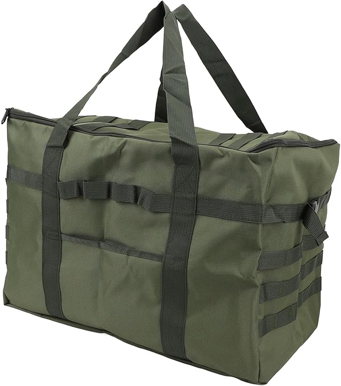 Camping Storage Bag, 53L Large Capacity with Handles, Axe Holder, Utility Tote Bag Camping Kitchen Organizer for Picnic Moving Travel