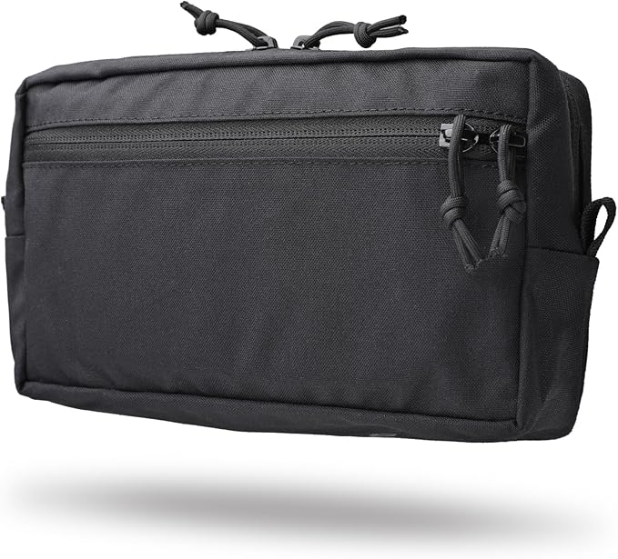 WYNEX Tactical Molle GP Admin Pouch, Molle General Purpose Pouch EDC Molle Utility Tool Pouch Organizer Military Multi Purpose Bag Modular Pouches Cummerbund Belt Pouch with Hook and Loop Insert Panel