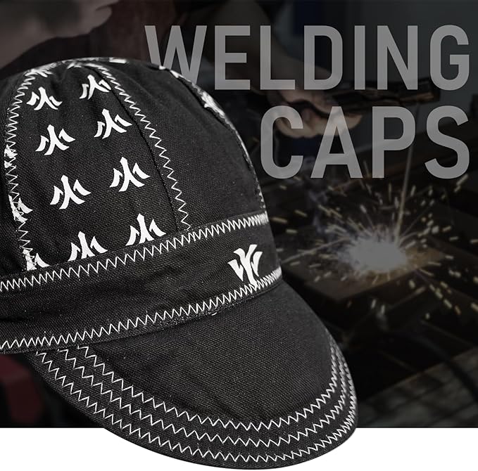 YESWELDER Welding Cap,YesWelder Style 7-3/4", Heat-Resistant Reversible Protective Welders Cap