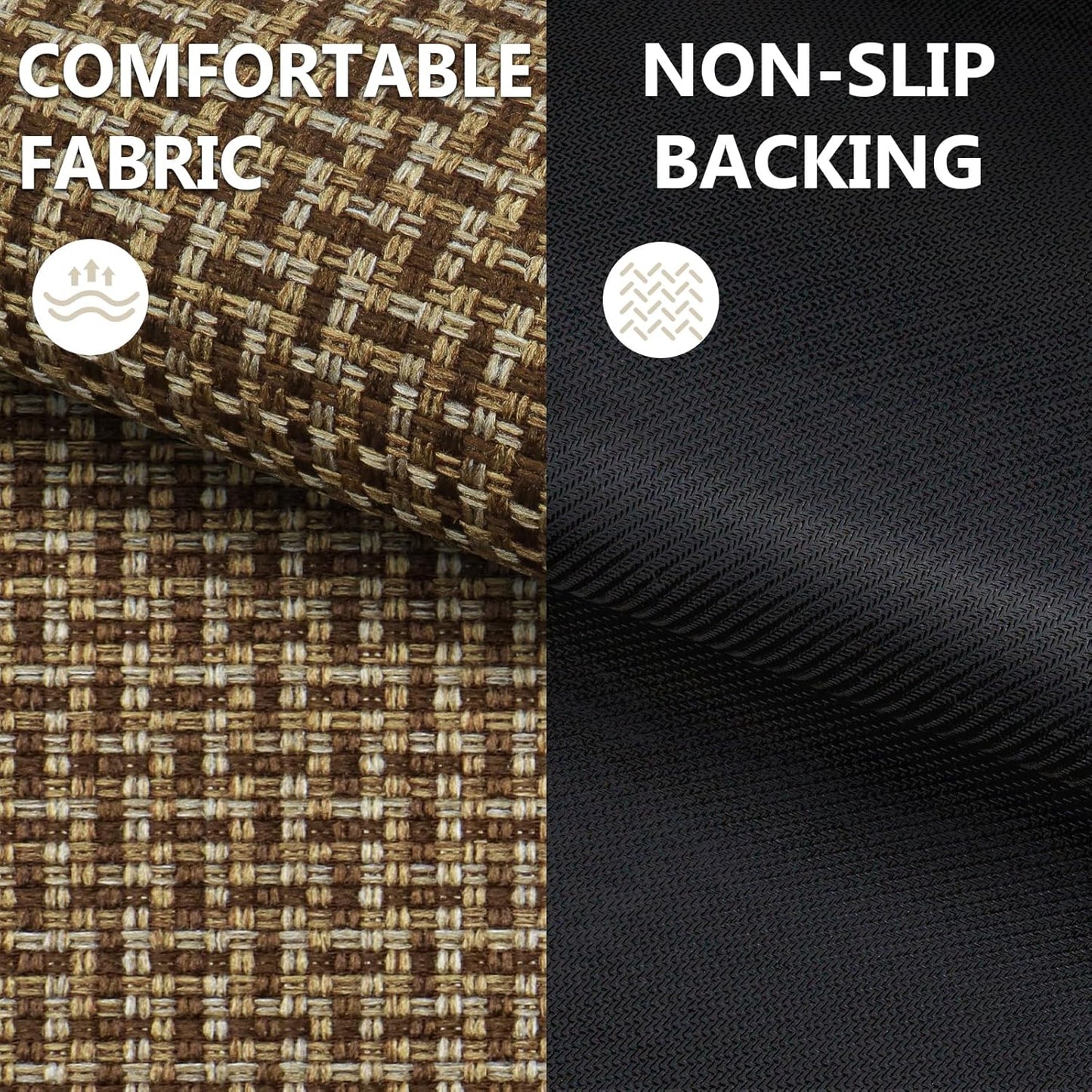 LEKEEPGO Door Mat Indoor Entrance 24"x36", Absorbent Indoor Door Mat, Non Slip Rubber Backing Inside Door Mats, Washable Floor Mat, Low-Profile Doormat for Front Door, Entryway, Entrance, Brown