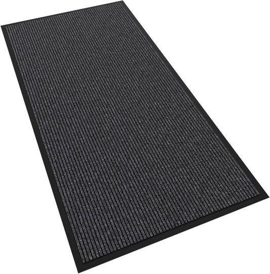 Front Door Mat, 48" x 24" Heavy Duty Indoor Outdoor Doormat, Non-Slip Welcome Mats for Entryway, Rubber Backing Low Profile Commercial Door Mats