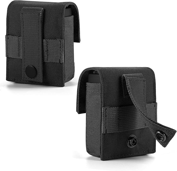2 Pack Tactical Pouches, Molle EDC Compact Pouch Small Utility Pouch Accessories Battery Cigarette Case Card Holder Lighter Slot Mini Cigar Belt Waist Pack