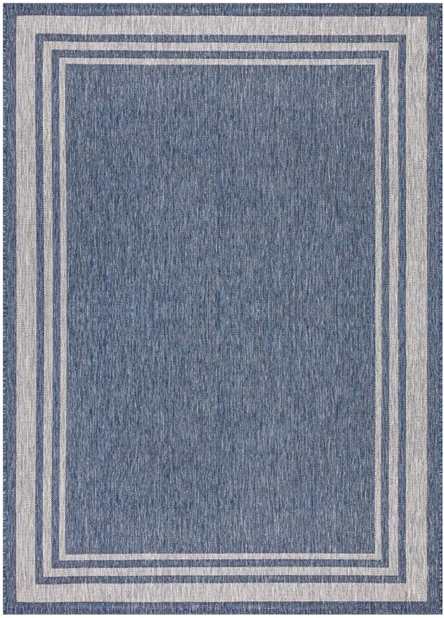 Keen Home Design Terrace Outdoor Area Rug - 6x9 Washable Indoor/Outdoor Rug for Patio, Kitchen, Balcony, Beach, Garden, Deck and Porch, Size: 6'x8'10"