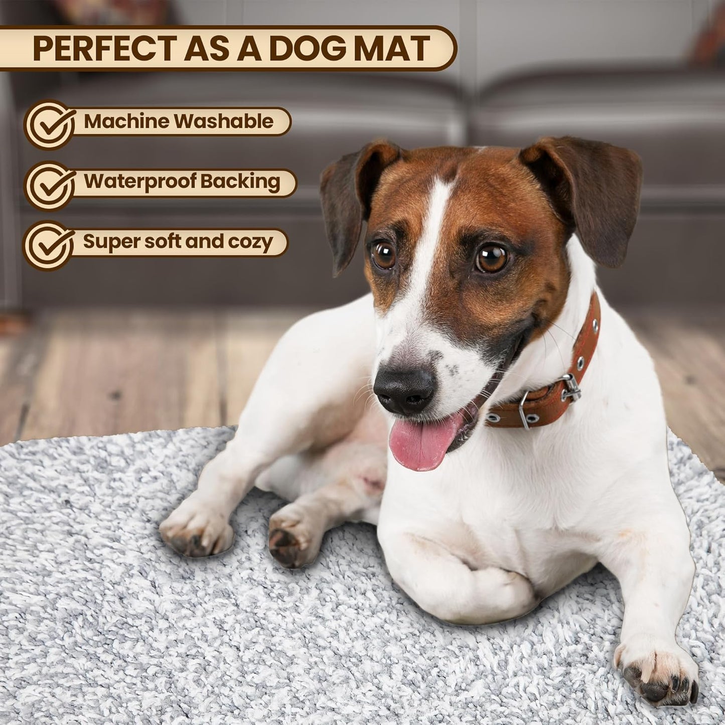 Premium Microfiber Indoor Door Mat – 36"x60" Washable Entry Mat, Non-Slip, Waterproof Backing, Super Absorbent, Low Profile Entryway Doormat for Indoor Entrance