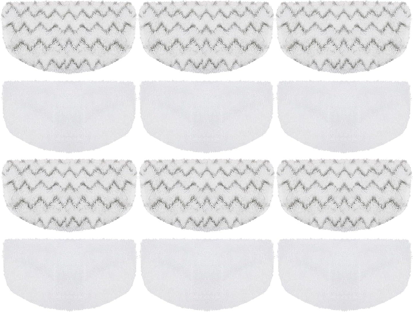 12 Pack Steam Mop Replacement Pads Compatible with Bissell Powerfresh Steam Mop 1940 1806 1544 2075 2685A 2181 2814 Series, Model 1940A 1940W 19405 2075A 2685A 5938, Microfiber Washable, Reusable