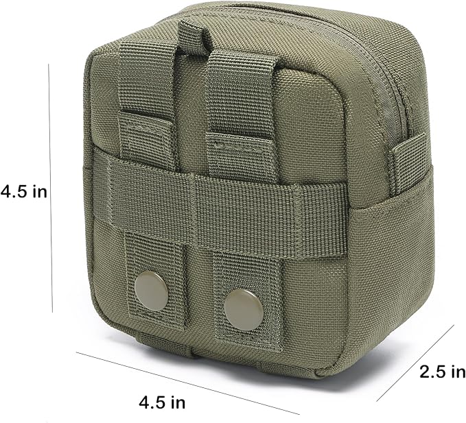 2 Pack Mini Tactical Molle Compact Ammo Pouch - General Purpose Admin Pouches Small Admin Molle Pouches EDC Tool Utility Multi-Purpose Waist Belt Pouch