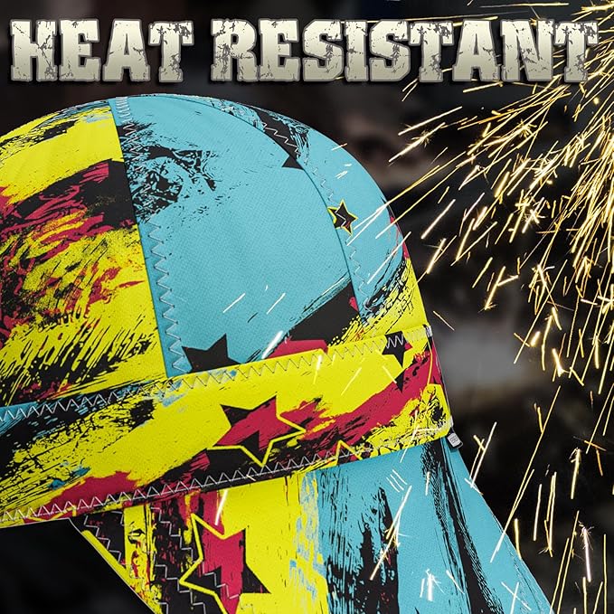 YESWELDER Welding Cap, Bay Style 7-3/8", Heat-Resistant Reversible Durable Protective Welders Cap