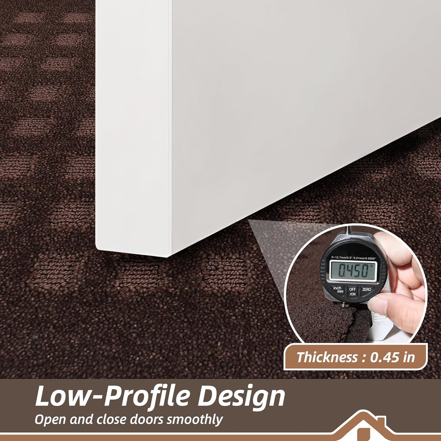 BEQHAUSE Waffle Door Mats Indoor 24"x36", Dog Mat for Muddy Paws Absorbent and Dirt Resist Floor Mats Non-Slip Washable Rugs for Entryway, Welcome Mat for Front Back Door, Muddy Wet Shoes, Dark Brown