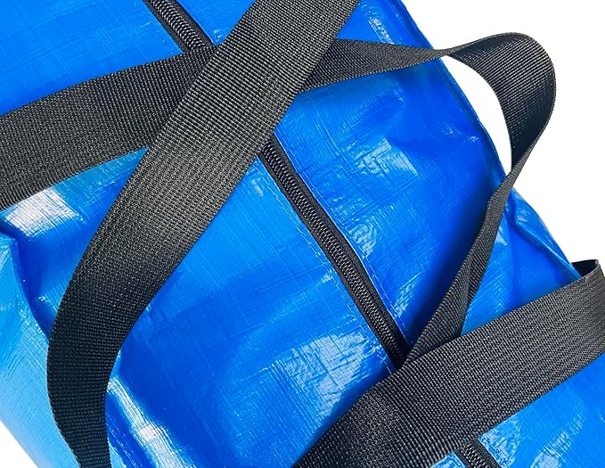 Extra Large Storage Duffle Bags, Jumbo Moving Tent Storage Bags, Foldable Big Blue XXL Duffle Bag for Travel, 56x27x15inch - 1PACK