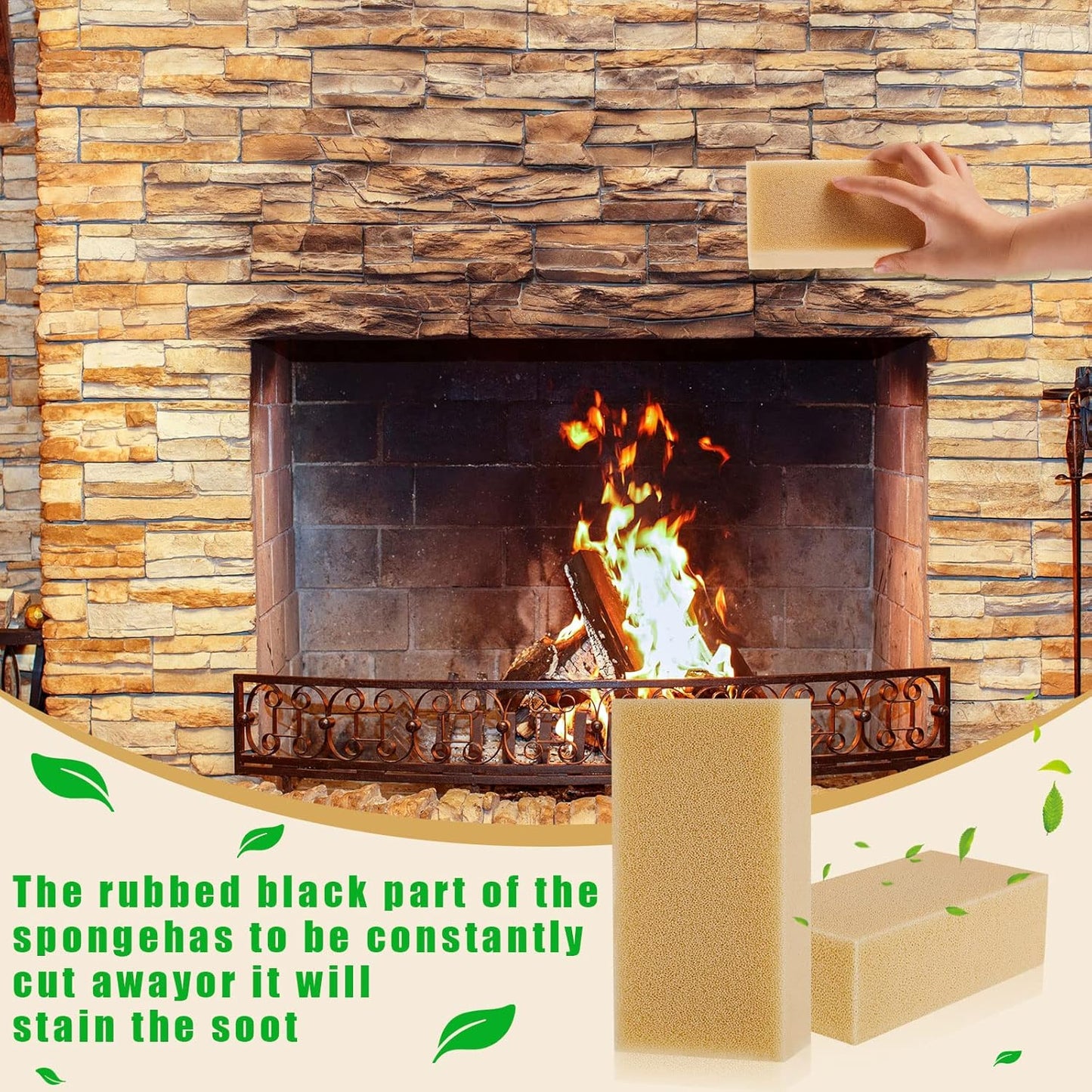 Tessco for you 6 Pcs Reusable Soot Eraser Sponge for Dry Cleaning - Effective Soot Remover for Pet Hair, Dust, and Dirt on Painted Walls, Books, and Car Interiors