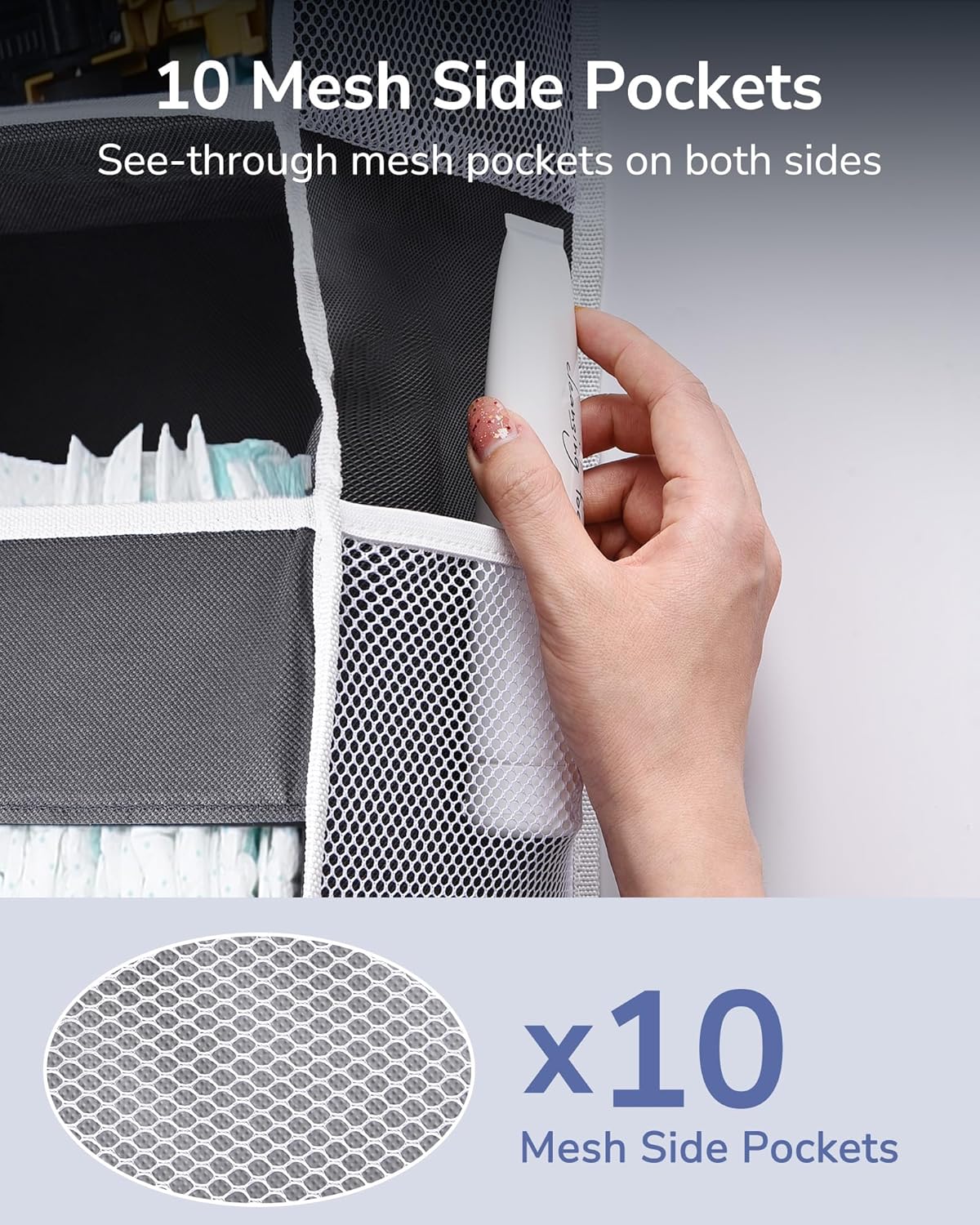 ULG 1 Pack Compact Size Over Door Organizer Slim Door Storage for Small-Sized Doors, 5 Shelves, Dark Gray