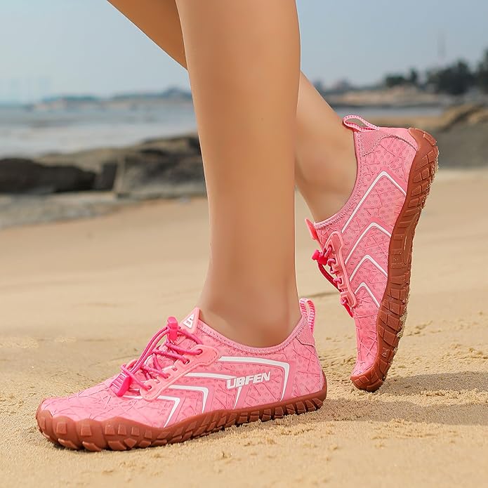 UBFEN Water Shoes Aqua Swim Shoes Mens Womens Beach Sports Quick Dry Barefoot for Boating Fishing Diving Surfing