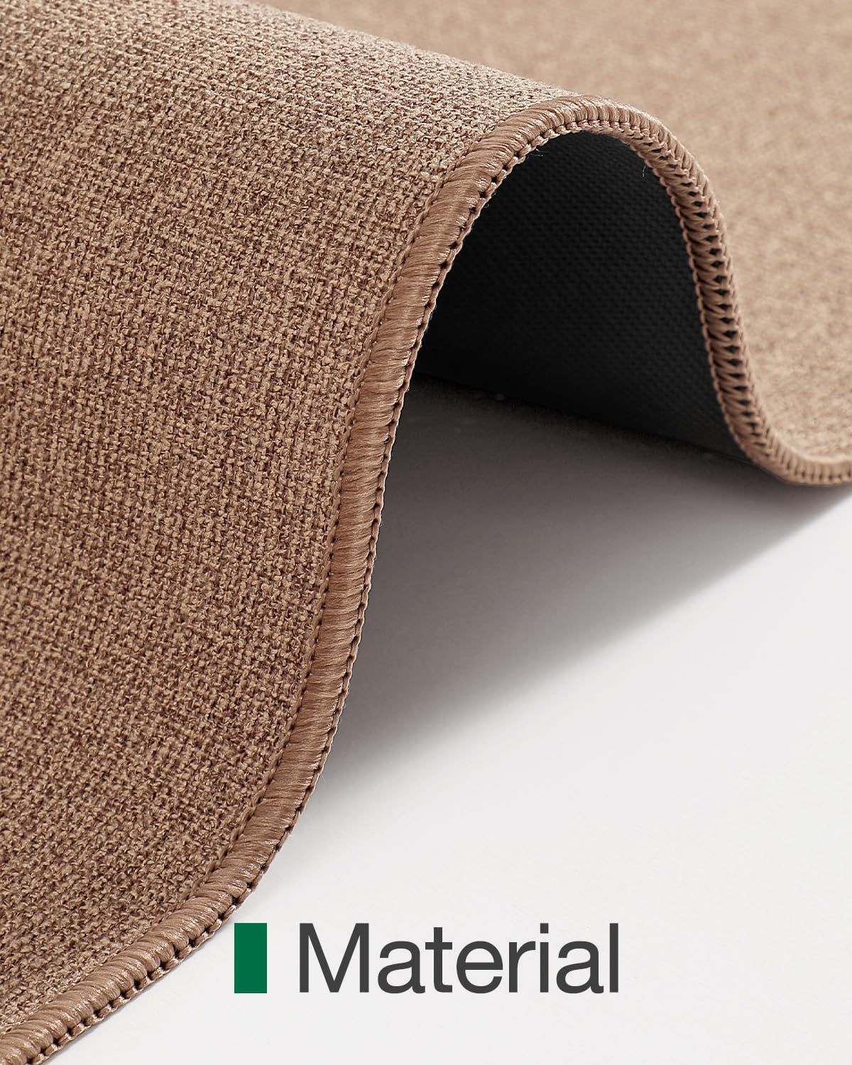 LUMI Indoor Door Mat 36"x56", Ultra Thin Low Profile Non-Slip Doormat for Home Entrance, Absorbent & Stain-Resistant Welcome Mats, Washable Entryway Mat for Front Door, Patio, Porch, Camel