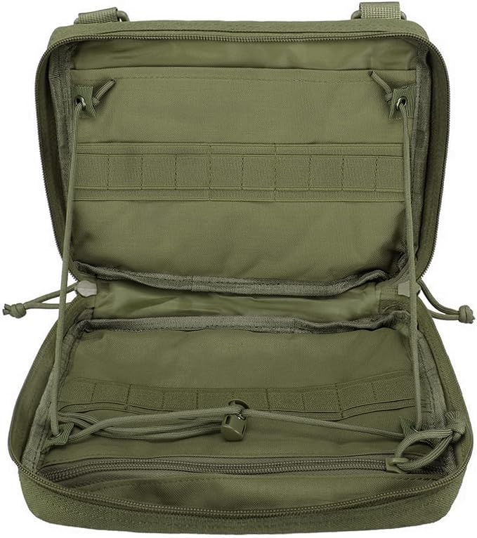 WYNEX Tactical Admin Molle Pouch, Medical EDC EMT Utility Bag Shell Design Attachment Pouches 1000D Nylon Hiking Belt Bags