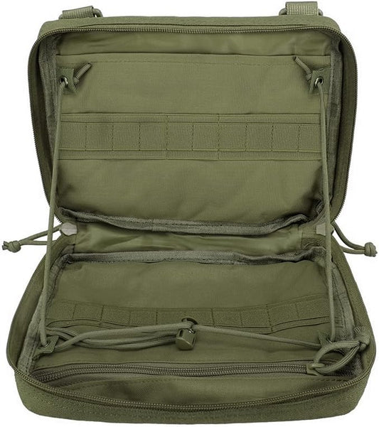 WYNEX Tactical Admin Molle Pouch, Medical EDC EMT Utility Bag Shell Design Attachment Pouches 1000D Nylon Hiking Belt Bags